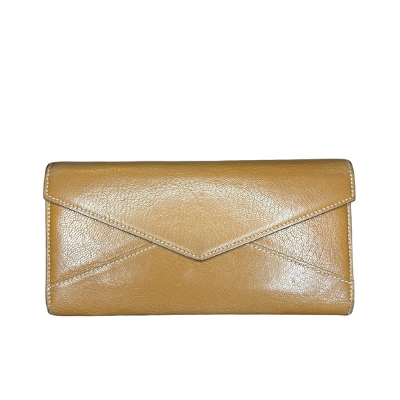 Cartier Handbags - Cartier Tan Leather Suede Envelope Wallet